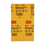 3M 401Q 02023 Wet/Dry Abrasive Sheet, Silicon Carbide, 1500 Grit, Black, 5 1/2 in x 9 in (7000028329) (250 Pack) - 8