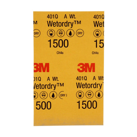 3M 401Q 02023 Wet/Dry Abrasive Sheet, Silicon Carbide, 1500 Grit, Black, 5 1/2 in x 9 in (7000028329) (250 Pack) - 8