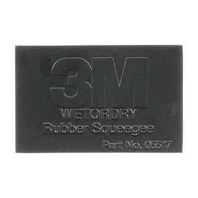 3M 05517 Rubber Squeegee, Black, 2-3/4 in x 4-1/4 in, For Wet Sanding (7000028348) (50 Pack)