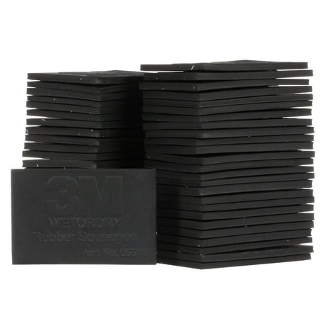 3M 05518 Rubber Squeegee, Firm, Black, 2 in x 3 in (7000028349) (50 Pack) - 4