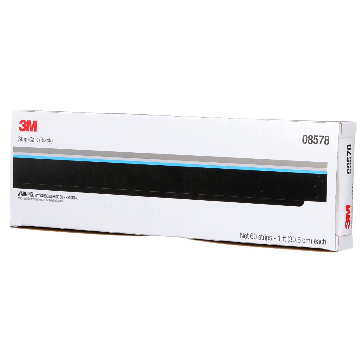 3M 08578 Strip Calk, Black, 1 ft Strips, 60 per Carton (7000028370) (12 Pack)  - (12Pack) - 2