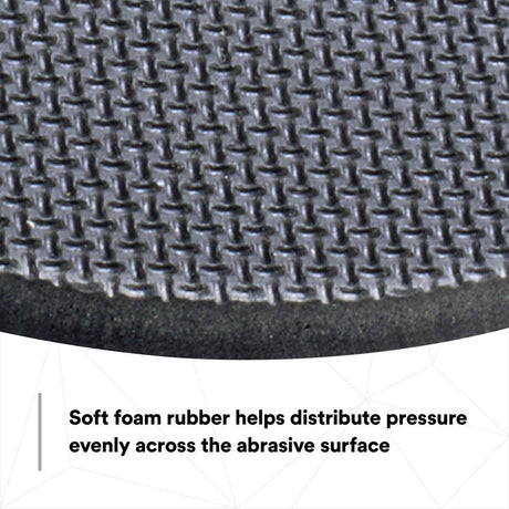3M Hookit Hand Pad, Hook and Loop, Soft Foam Rubber, Black, 6 in, 1 in Strap (05791) (7000028382)  - (20Pack) - 4