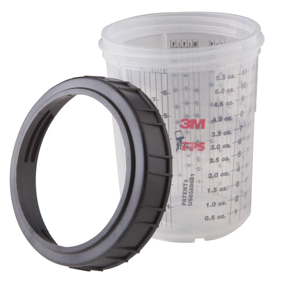3M 16115 PPS Cup and Collar Original Series Mini 6 fl oz (7000028417) (8 Pack)