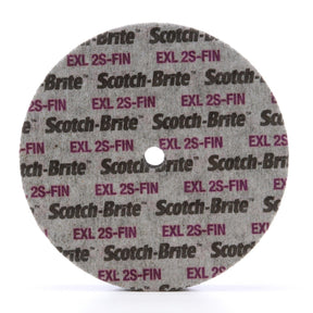 3M XL-UW Scotch-Brite EXL Unitized Wheel, 2S Fine, Silicon Carbide, Gray, 6 in x 1/2 in x 1/2 in (7000028478) (4 Pack)