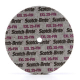 3M XL-UW Scotch-Brite EXL Unitized Wheel, 2S Fine, Silicon Carbide, Gray, 6 in x 1/2 in x 1/2 in (7000028478) (4 Pack)