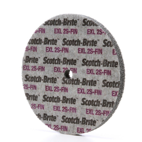3M XL-UW Scotch-Brite EXL Unitized Wheel, 2S Fine, Silicon Carbide, Gray, 6 in x 1/2 in x 1/2 in (7000028478) (4 Pack) - 2