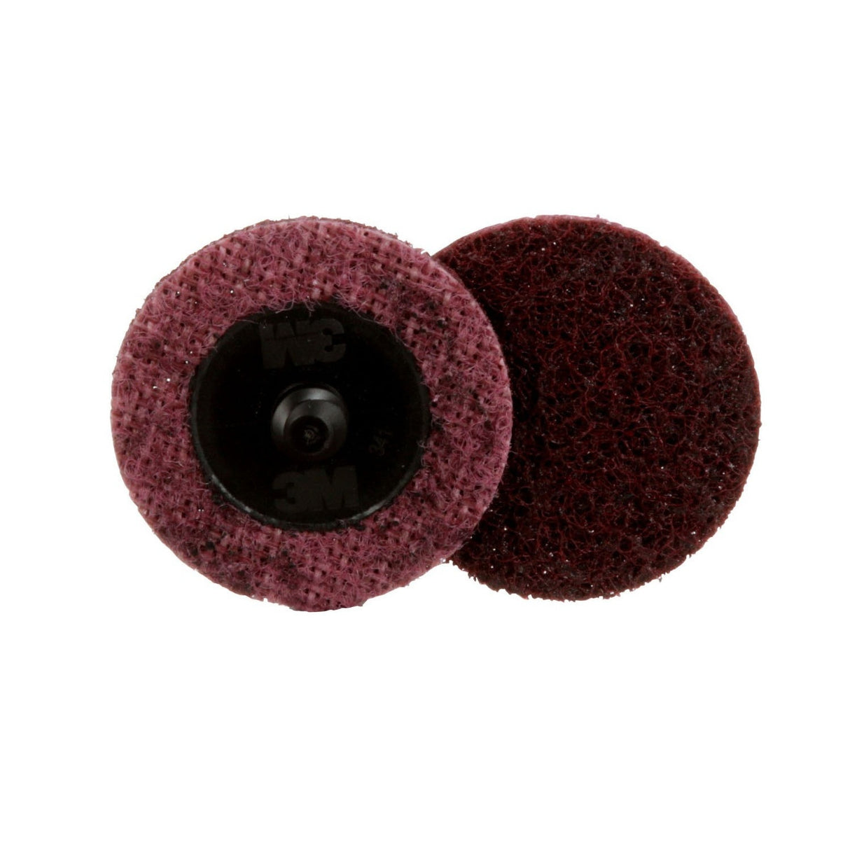 3M SC-DR 07481 Scotch-Brite Roloc Surface Conditioning Disc, TR, A/O Medium, Maroon, 2 in (7000028506) (100 Pack)