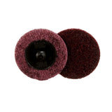 3M SC-DR 07481 Scotch-Brite Roloc Surface Conditioning Disc, TR, A/O Medium, Maroon, 2 in (7000028506) (25 Pack)