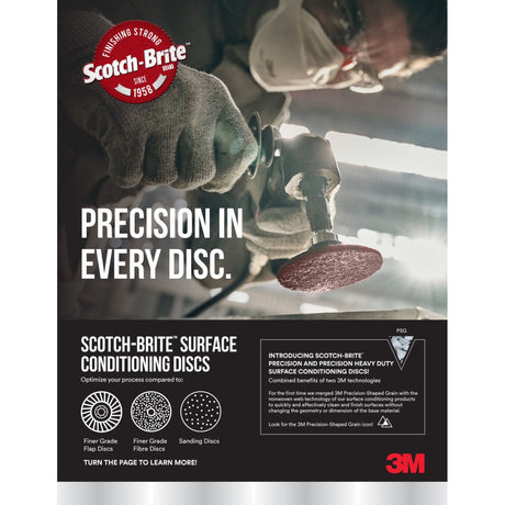 3M SC-DR 07480 Scotch-Brite Roloc Surface Conditioning Disc TR Coarse 2 in (7000028507) (100 Pack) - 2