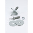 3M 934 Scotch-Brite Unitized Wheel Mandrel, Shaft, Steel, 2-1/2 in Outside Flange Diameter, 6-3/4 in Length, 1/4 in Shank (7000028562)