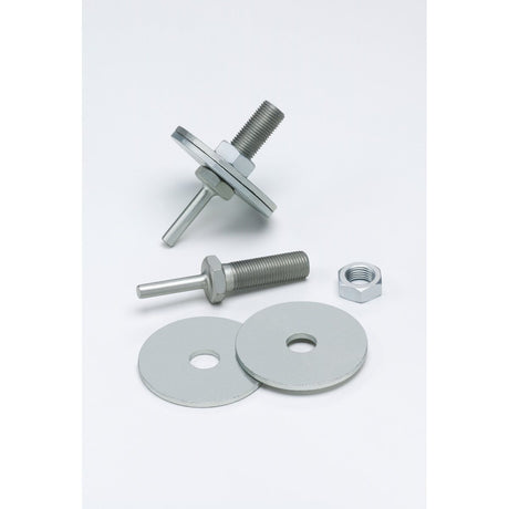 3M 934 Scotch-Brite Unitized Wheel Mandrel, Shaft, Steel, 2-1/2 in Outside Flange Diameter, 6-3/4 in Length, 1/4 in Shank (7000028562)