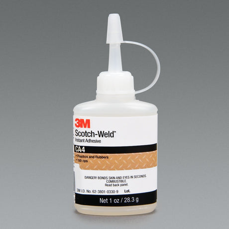 3M Scotch Scotch-Weld Instant Adhesive, Clear, 1 fl oz Bottle (CA4) (7000028586)  - (12Pack)