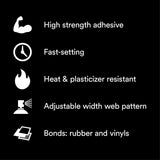 3M 80 Rubber and Vinyl Spray Adhesive Yellow, 24 fl oz Can, Net Wt 19 oz (82618) (7000028604)  - (6Pack) - 8