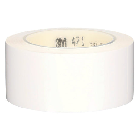3M 471 Vinyl Tape White Floor Marking Tape 2 in x 36 yd 5.2 mil (7000028853) (24 Pack) - 2