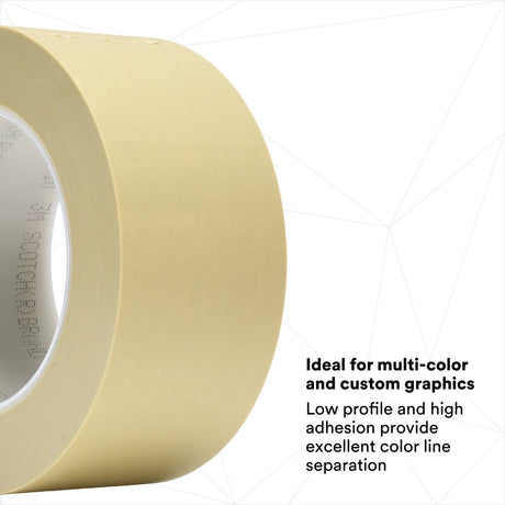 3M 218 Scotch Fine Line Tape, Green, 2 in x 60 yd, 5.0 mil (7000028860) (96 Pack) - 6