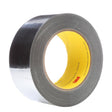 3M 363 High Temperature Aluminum Foil Glass Cloth Tape, Silver, 2 in x 36 yd, 7.3 mil (7000028867) (24 Pack)