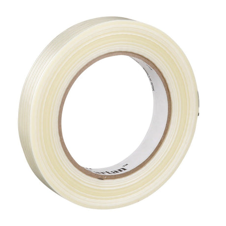 3M 8934 Tartan Filament Tape, Clear, 18 mm x 55 m, 4 mil (7000028886) (48 Pack) - 2