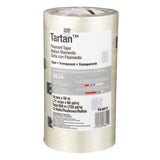 3M 8934 Tartan Filament Tape, Clear, 18 mm x 55 m, 4 mil (7000028886) (48 Pack) - 7