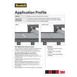 3M 898 Scotch Filament Tape, Clear, 18 mm x 55 m, 6.6 mil (7000028930) (48 Pack) - 8