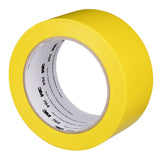 3M 764 General Purpose Vinyl Tape Yellow 2 in x 36 yd 5 mil Light Traffic Floor Marking and Color Coding (7000028954)  - (24Pack) - 2