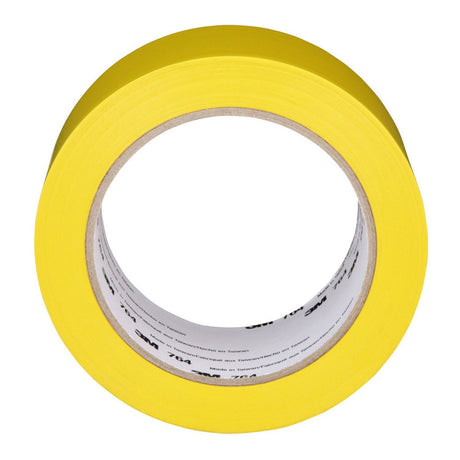 3M 764 General Purpose Vinyl Tape Yellow 2 in x 36 yd 5 mil Light Traffic Floor Marking and Color Coding (7000028954)  - (24Pack) - 4