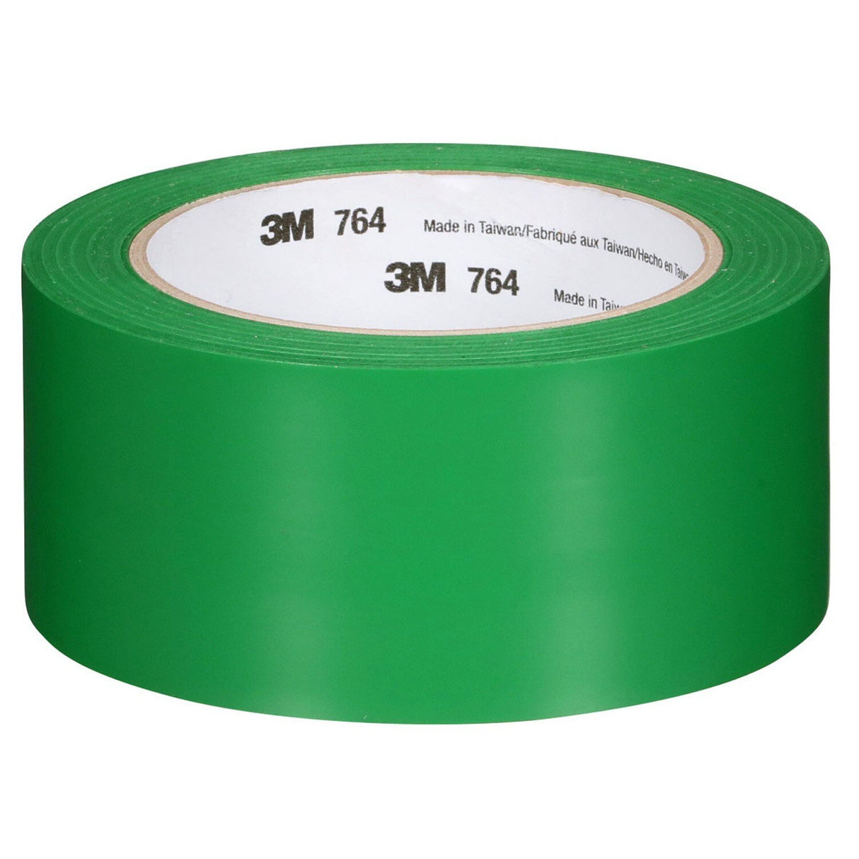 3M 764 General Purpose Vinyl Tape Green 2 in x 36 yd 5 mil Floor Marking Color Coding (7000028964)  - (24Pack)