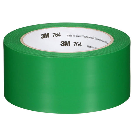 3M 764 General Purpose Vinyl Tape Green 2 in x 36 yd 5 mil Floor Marking Color Coding (7000028964)  - (24Pack)