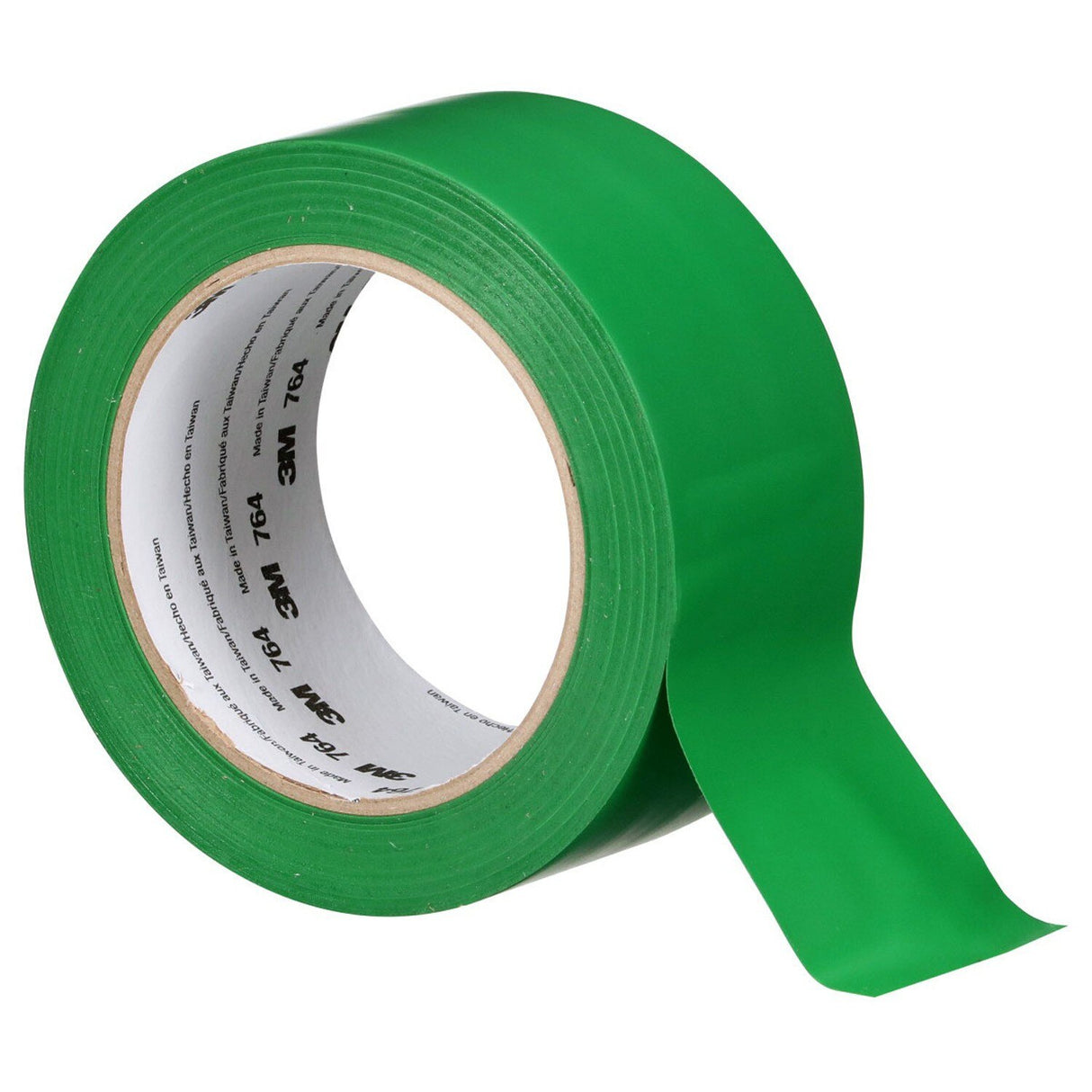 3M 764 General Purpose Vinyl Tape Green 2 in x 36 yd 5 mil Floor Marking Color Coding (7000028964)  - (24Pack) - 3