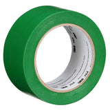 3M 764 General Purpose Vinyl Tape Green 2 in x 36 yd 5 mil Floor Marking Color Coding (7000028964)  - (24Pack) - 5