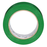 3M 764 General Purpose Vinyl Tape Green 2 in x 36 yd 5 mil Floor Marking Color Coding (7000028964)  - (24Pack) - 7