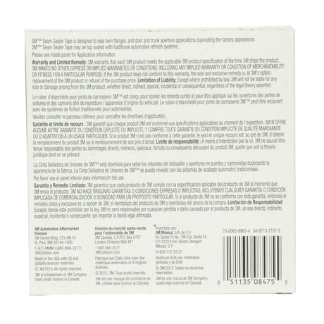 3M Seam Sealer Tape Solvent Activated Adhesive Gray 3-8 in x 30 ft (08475) (7000028969)  - (12Pack) - 8