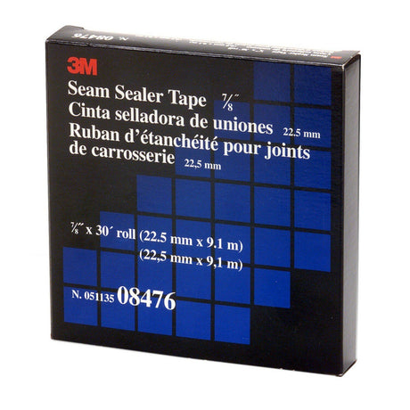 3M Seam Sealer Tape Roll, Rubber Backed, Solvent Activated Adhesive, 7/8 in x 30 ft (08476) (7000028970)  - (12Pack) - 7