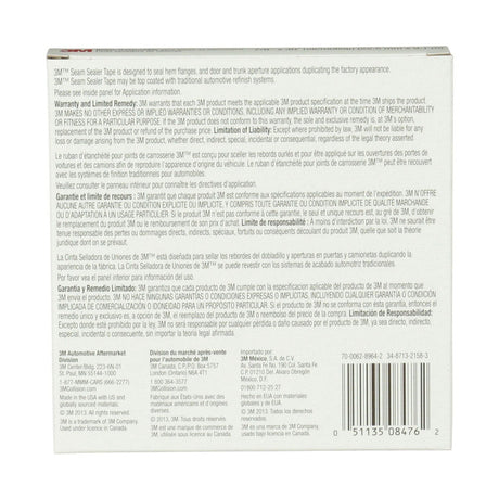 3M Seam Sealer Tape Roll, Rubber Backed, Solvent Activated Adhesive, 7/8 in x 30 ft (08476) (7000028970)  - (12Pack) - 8