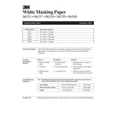 3M 06539 White Masking Paper, 18 in x 750 ft (7000029607) (2 Pack) - 8