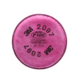 3M 2097 2097/07184 Particulate Filter, P100, Nuisance Level Organic Vapor Relief, Magenta (7000029657) (100 Pack)