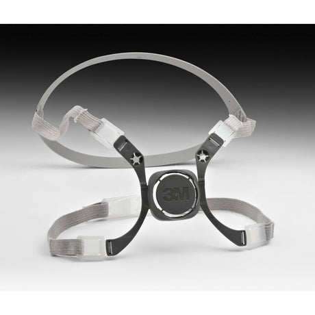 3M 6281 Head Harness Assembly Replacement Part for Half Facepiece 6000 Series, Gray (7000029677) (20 Pack)