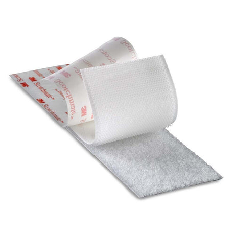3M SJ3526N SJ3526NFSR Hook Fastener, 5/8 in. x 50 yd, 0.15 in. Engaged Thickness, White (7000029692) - 2