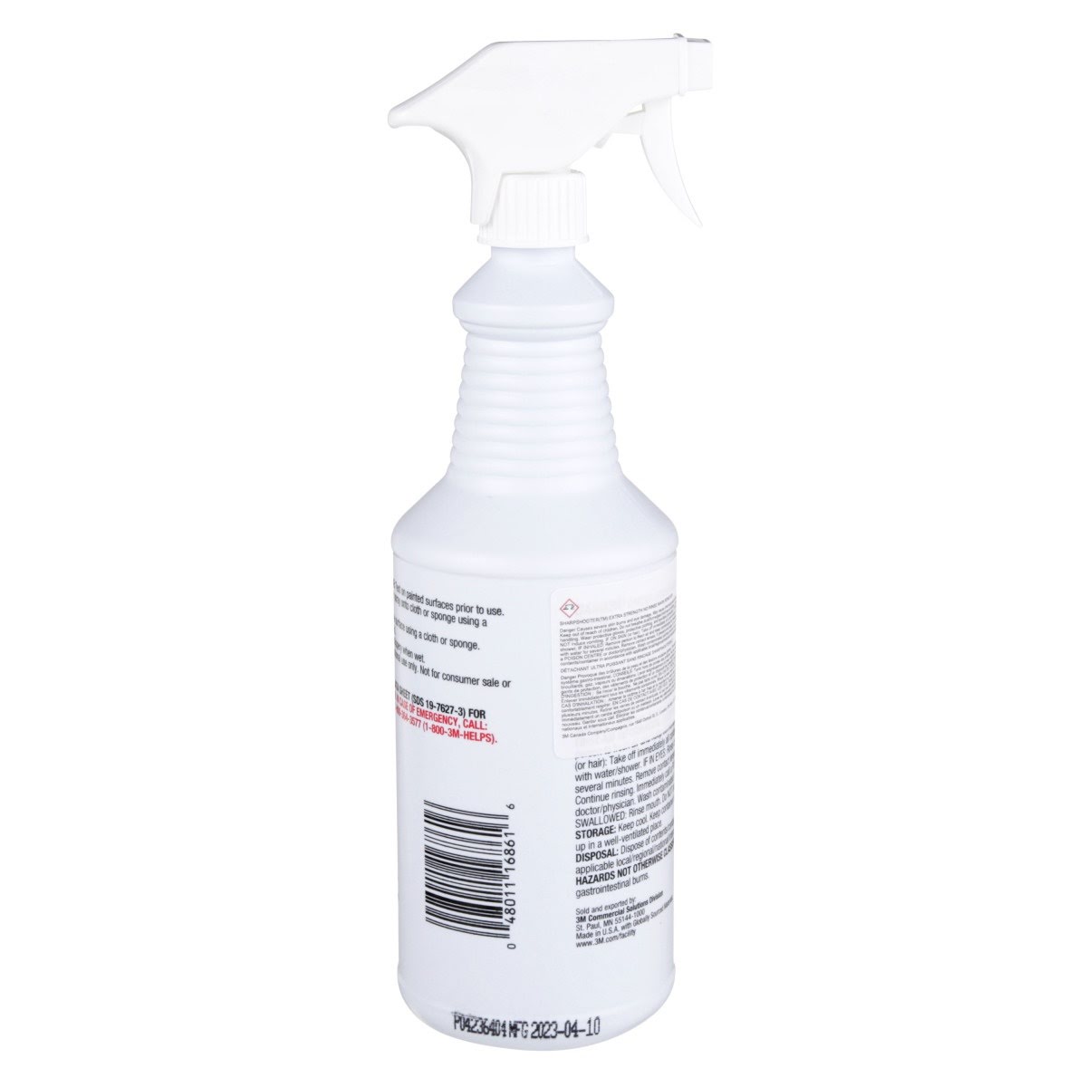 3M Sharpshooter Extra Strength No-Rinse Mark Remover with Trigger Sprayer, 1 qt (7000029810)  - (12Pack) - 3