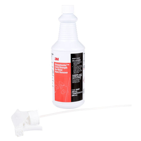 3M Sharpshooter Extra Strength No-Rinse Mark Remover with Trigger Sprayer, 1 qt (7000029810)  - (12Pack) - 4