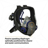3M FF-401 Ultimate FX Full Facepiece Reusable Respirator , Small (7000029940)  - (4Pack) - 7