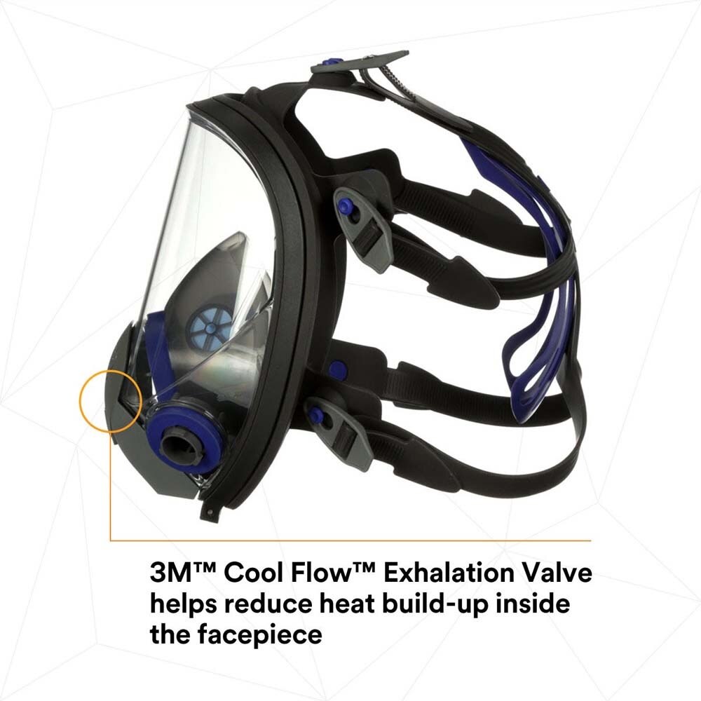 3M FF-401 Ultimate FX Full Facepiece Reusable Respirator , Small (7000029940)  - (4Pack) - 8