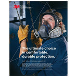 3M FF-400-15 89486 Lens Cover , Polyester Film, Protects the Lens of the Facepiece, for Ultimate FX Full Facepiece Reusable Respirators FF-401, FF-402, FF-403 (7000029958) (100 Pack) - 2