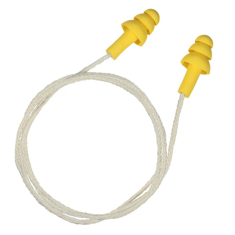 3M 340-4036 E-A-R UltraFit Corded Earplugs with Cloth Cord, Poly Bag, Yellow (7000029960) (400 Pack) - 2