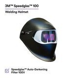 3M 37232 07-0012-31BL Speedglas Welding Helmet with Auto Darkening Filter 100V, Shade 8-12, Black (7000029984) - 5