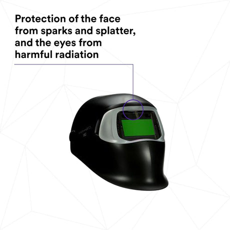 3M 37232 07-0012-31BL Speedglas Welding Helmet with Auto Darkening Filter 100V, Shade 8-12, Black (7000029984) - 7