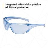 3M 11816-00000-20 Virtua Protective Eyewear, Light Blue Hard Coat Anti-Scratch Polycarbonate Lens, Blue Frame, Side Shields, ANSI Z87.1-2015, CSA Z94.3, 99.9% UV (7000030051)  - (20Pack) - 3