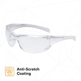 3M 11819-00000-20 Virtua AP AP Safety Glasses Clear Hard Coat Lens Clear Frame Side Shields (7000030054)  - (20Pack) - 4