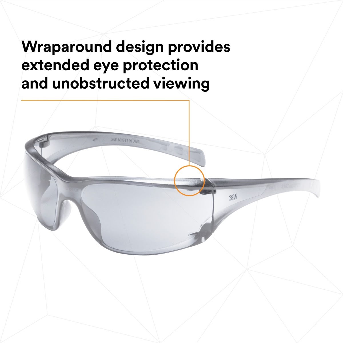 3M 11847-00000-20 Virtua AP Protective Safety Glasses, Indoor Outdoor Mirror Lens, Light Gray Frame (7000030055)  - (20Pack) - 4