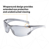 3M 11847-00000-20 Virtua AP Protective Safety Glasses, Indoor Outdoor Mirror Lens, Light Gray Frame (7000030055)  - (20Pack) - 4