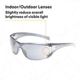 3M 11847-00000-20 Virtua AP Protective Safety Glasses, Indoor Outdoor Mirror Lens, Light Gray Frame (7000030055)  - (20Pack) - 6